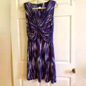 Connected Apparel purple dress